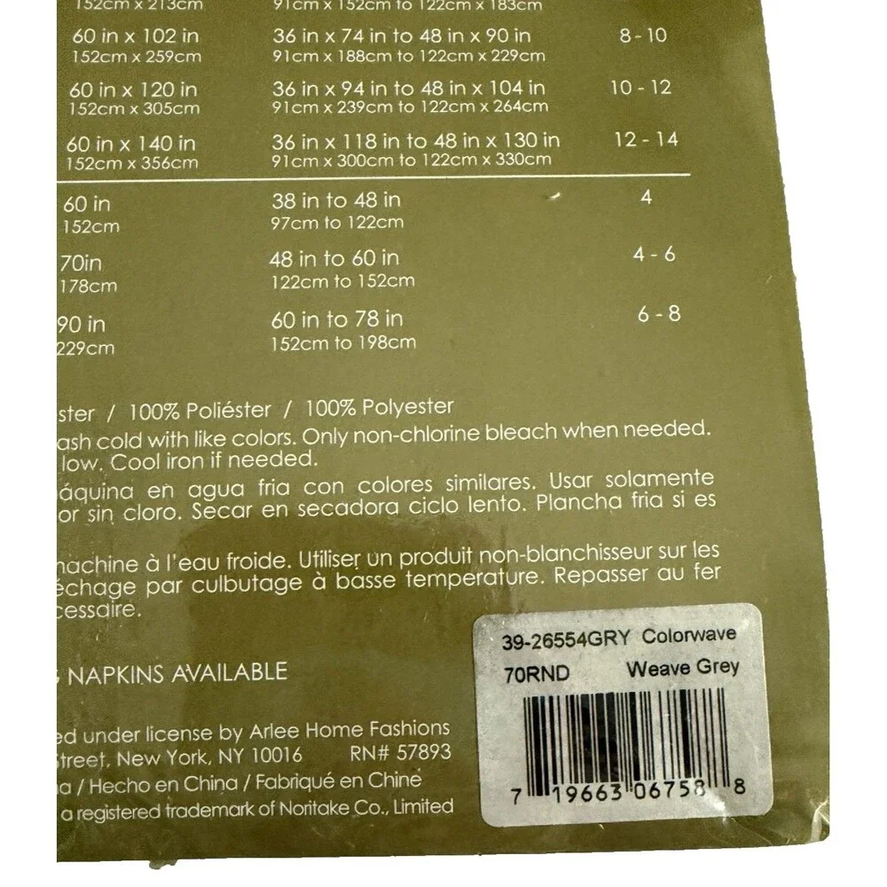 Noritake Colorwave Tablecloth 70
